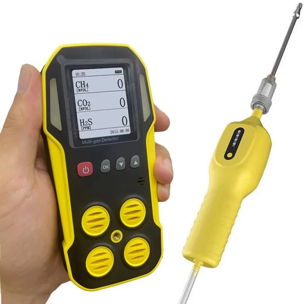 Factory directed infrared sensor 100%vol Portable multi gas detector handheld Biogas reactor analyzer detector CH4 CO2 H2S