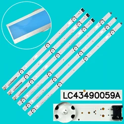 LED strip For 43UJ635V 43UK6300PLB 43UJ651V 43UJ634V 43UJ630V 43UJ561V 43UJ655V LC43490059A LC43490058A 43UK6470PLC