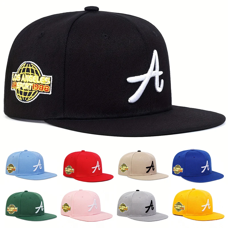 Cappelli hip-hop con ricamo a lettera gotica unisex Berretti da baseball casual regolabili per esterni Cappello per protezione solare Berretto da golf sportivo