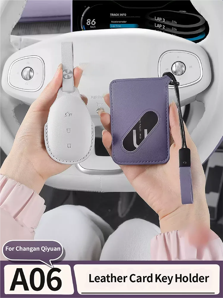 Car Card Smart Remote Control Key Case Cover Protector Holder Shell For Changan Qiyuan Nevo A06 2026 2027 Accessories