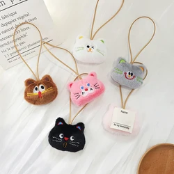 Kawaii Plush Cat Doll Keychain Kindergarten Student Backpack Name Tag Pendant School Bag Hanging Decoration Kid Gifts