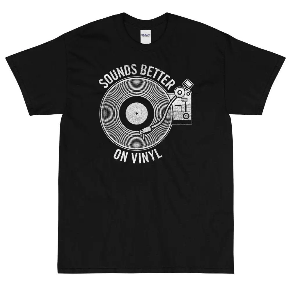 Sounds Better on Vinyl T shirt including LARGE sizes Record gift lover Old school soul