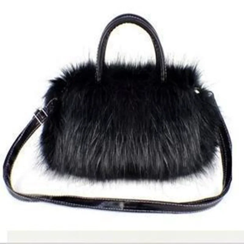 

Korean New Winter Plush Bag Long Fur Handbag Women's Crossbody Bag Fashion Trend Shoulder Bag Purses and Handbags