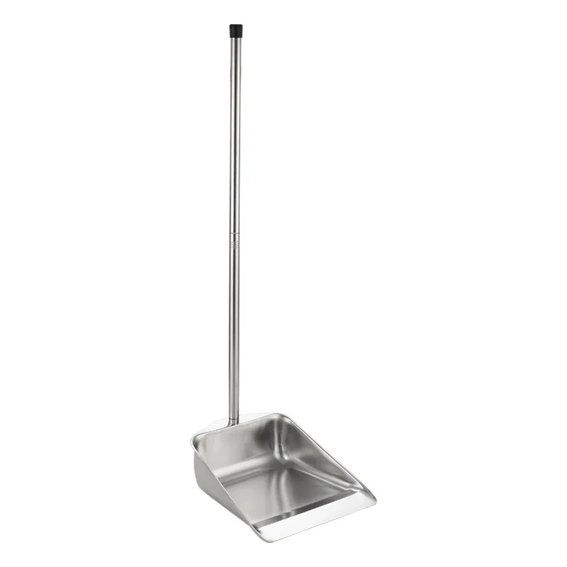 Stainless Steel Dustpan Household Cleaning Thickened Bucket Single Outdoor Trash Shovel Sweeping Garbage Ash Bucket Tools Home