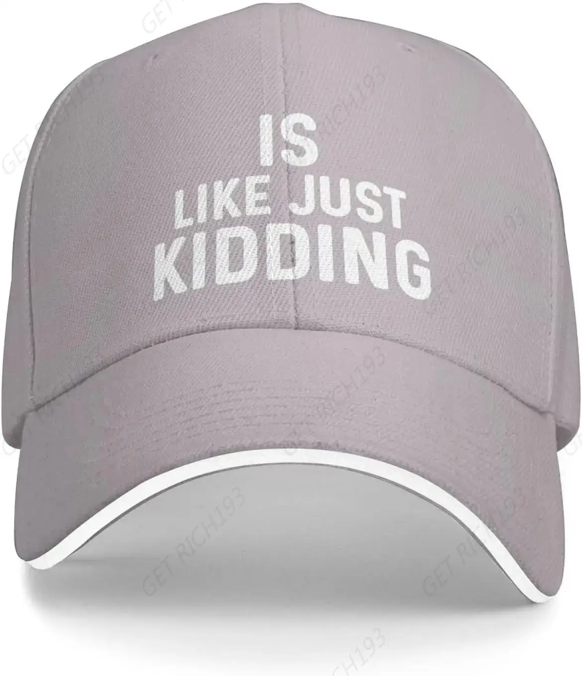 

Is Like Just Kidding Hat For Men Baseball Caps Adjustable Hats Women Cap One Size Adults