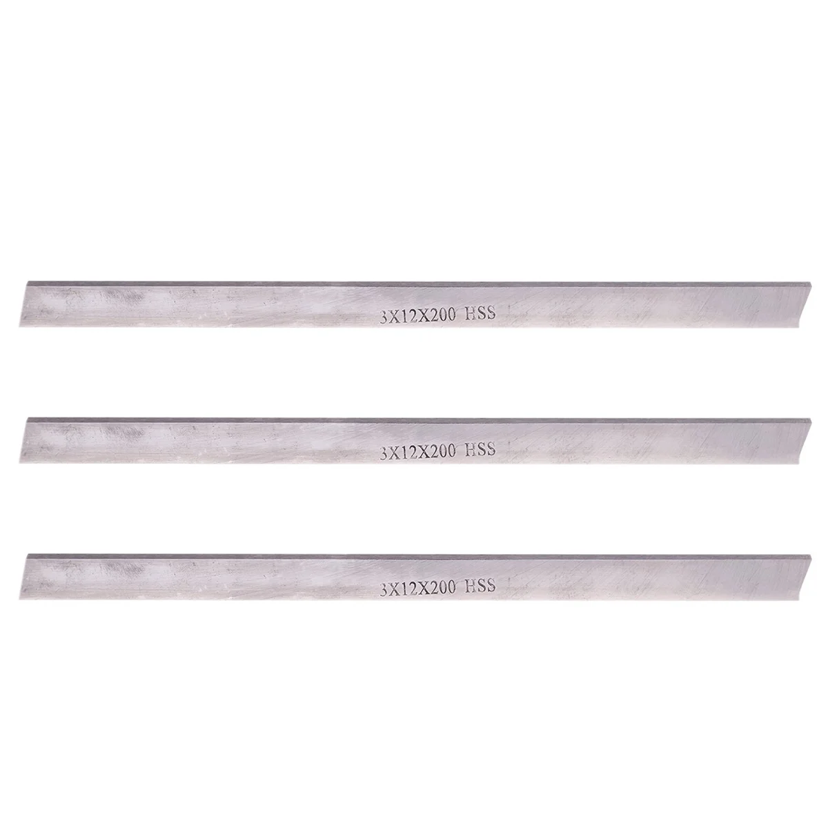 3 Pcs 3 mm x 12 mm x 200 mm High Speed Steel Blades Practical Tool Lathe HSS Bit