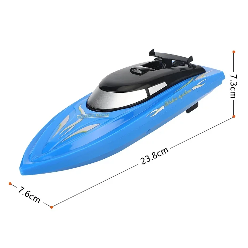 RC Boat 2.4 Ghz Remote Control Speedboat Kids Toy High Speed Racing Ship Rechargeable Batteries For Children Gift