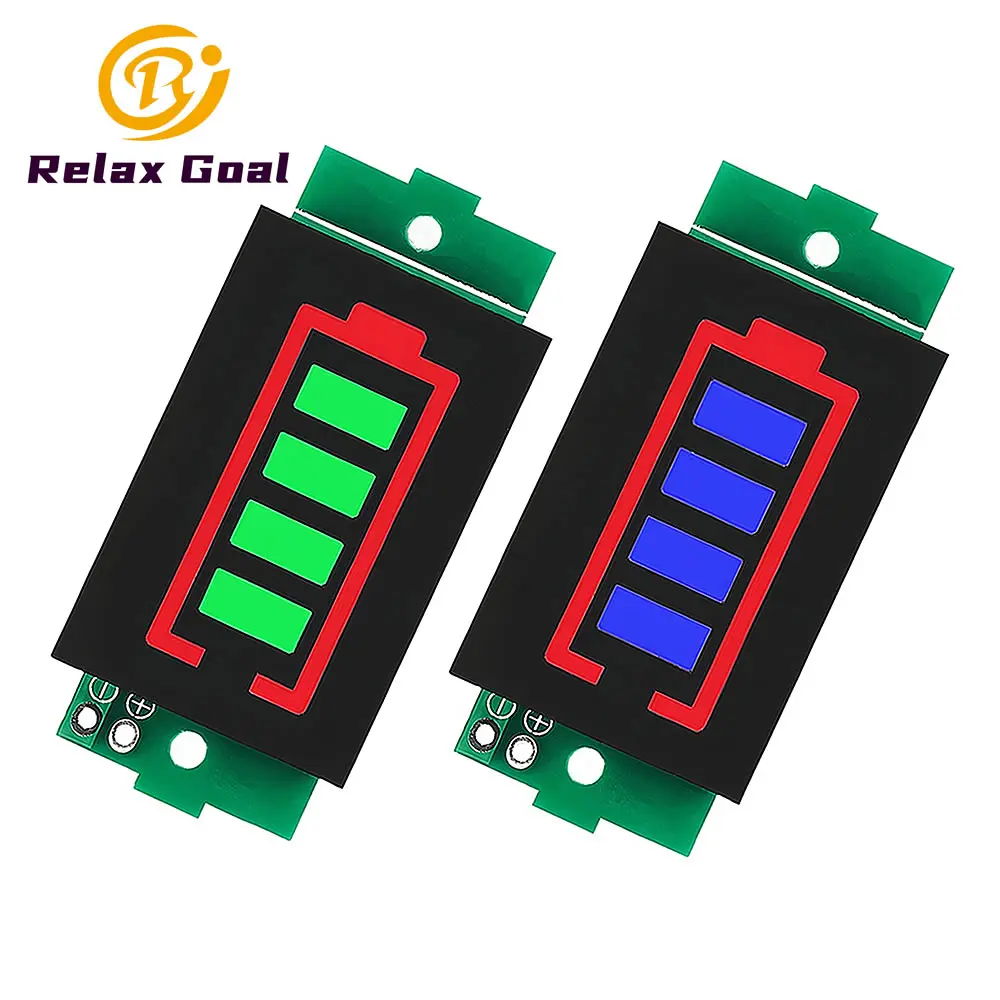 1S 2S 3S 4S 5S 6S 8S modul tampilan indikator isi daya baterai Lithium 3-34v 5mA penguji daya baterai kendaraan elektrik