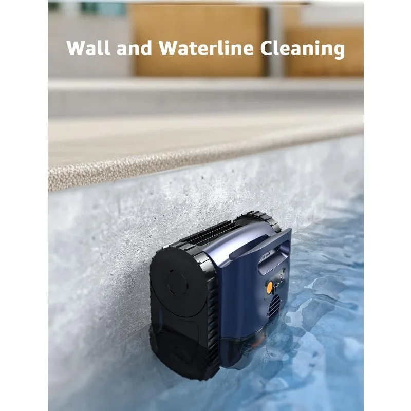 Беспроводной пылесос для бассейна для подземных бассейнов, беспроводной робот-пылесос площадью до 2150 кв. футов, пылесос для очистки стен и водных линий