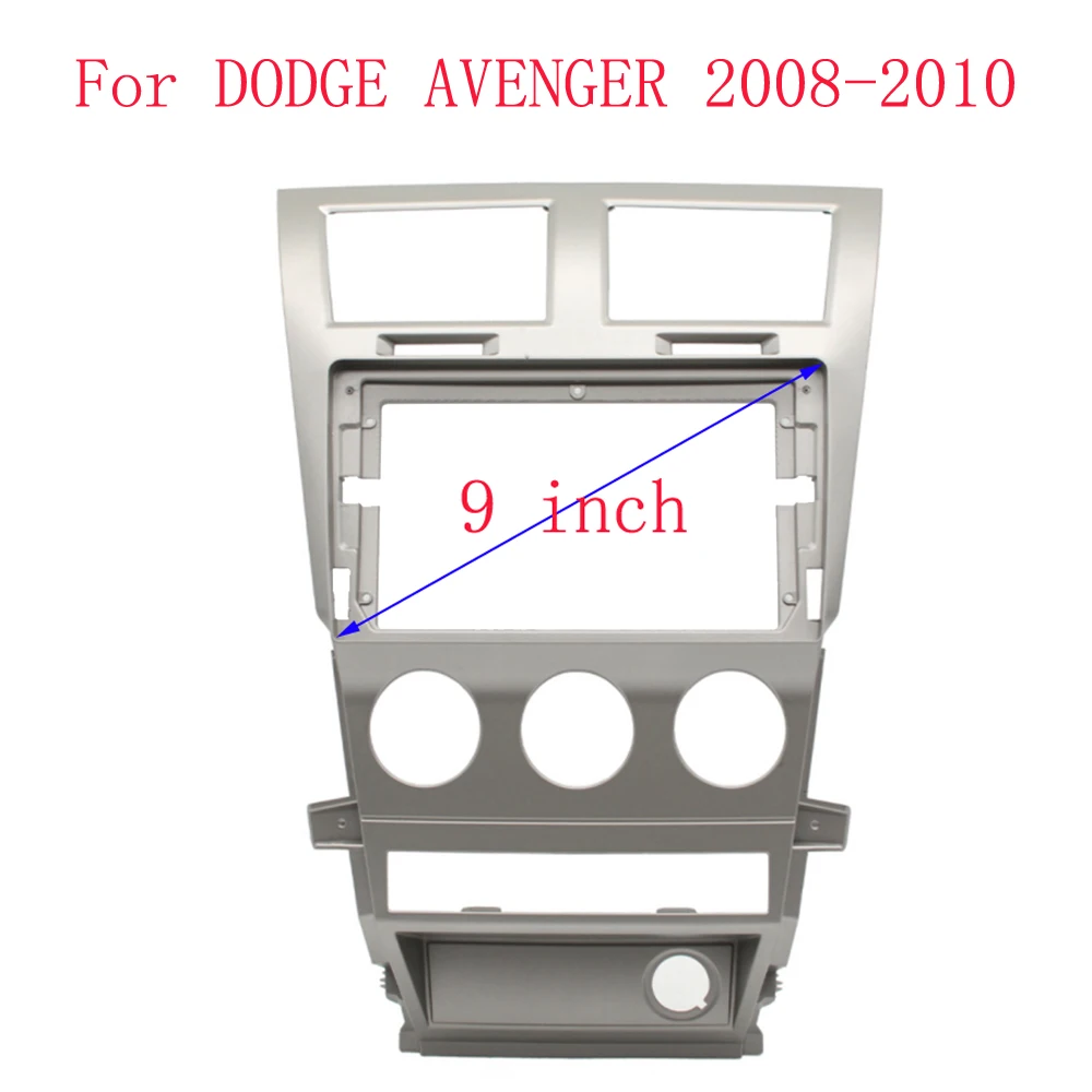 

9-дюймовая Автомобильная панель Fascia Для DODGE Avenger 2008-2010, комплект для приборной панели, устанавливаемая, Facia консоль, панель адаптера, 9-дюймовая накладка