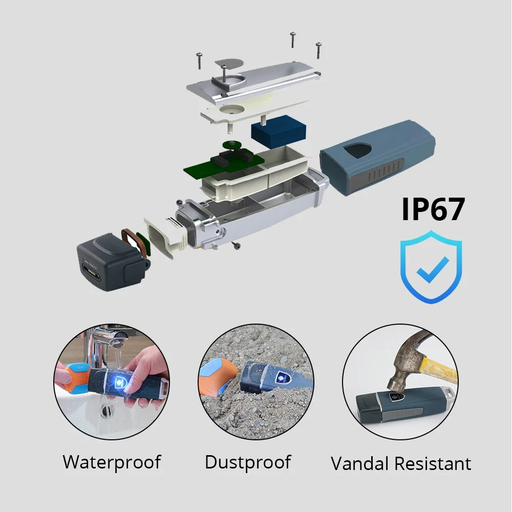 Wide Applicability JWM  IP67 Lightweight And Portable Guard Tour System WM5000-V5