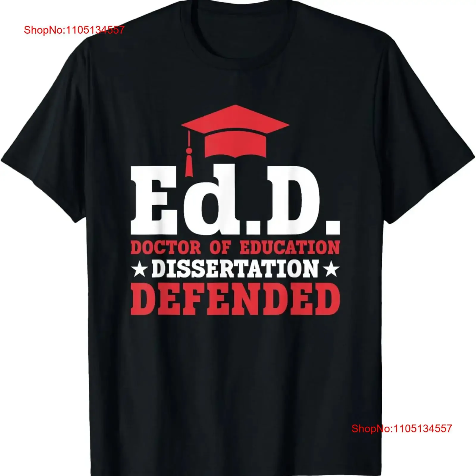 Doctor of Education T Shirt vintage Washed Top For Everyday Wear Versatile Soft graphic streetwear Slightly homme Unisex