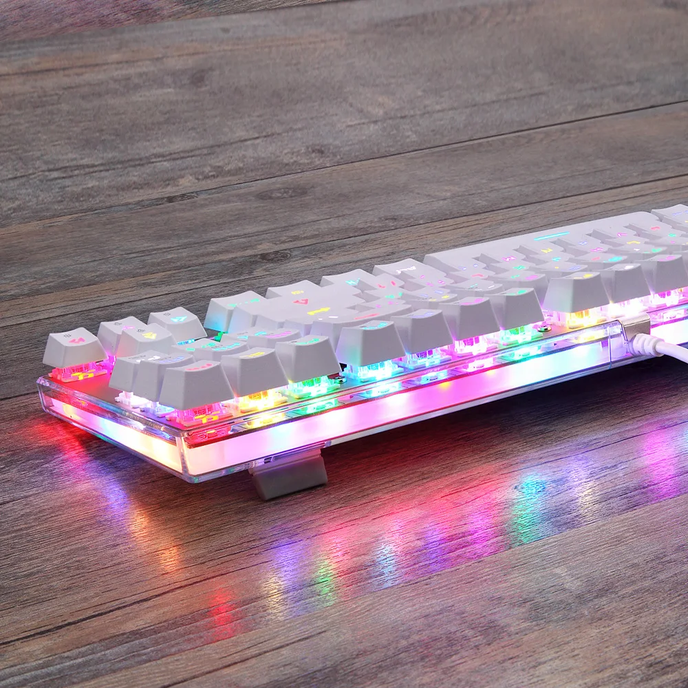 Motospeed Gaming Mechanical Keyboard RGB 87keys Wired USB Game Computer Office Laptop Keyboard