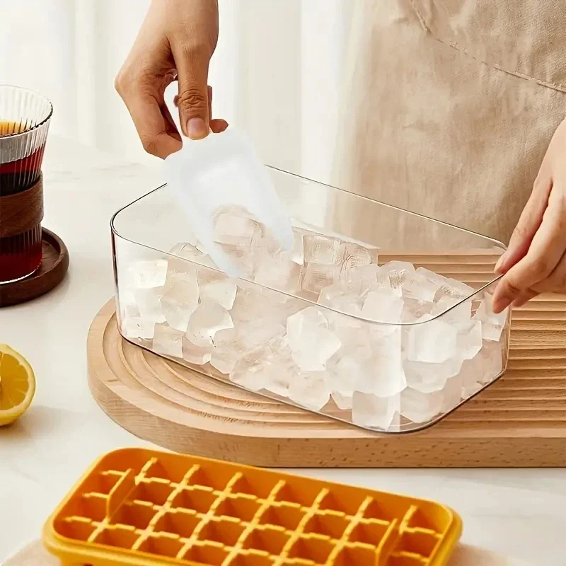 Pressing Ice Compartment Ice Cube Mould Home Ice Box Ice Cream Mould Storage Frozen Ice Cubes Easy Release Freezing Shenanigans