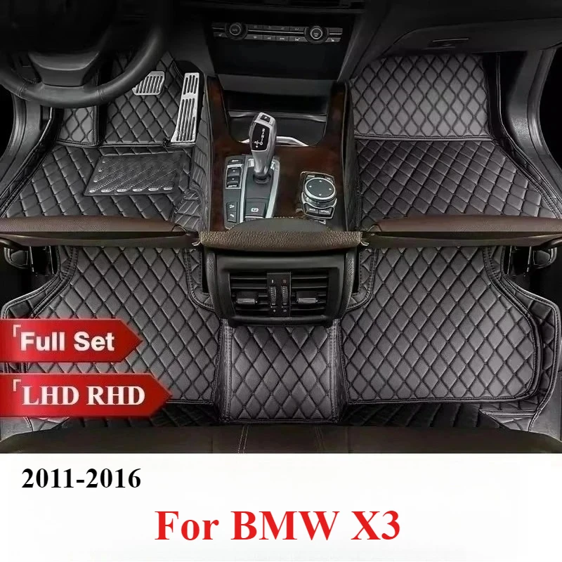 

Car Floor Mats For BMW X3 2016 2015 2014 2013 2012 2011 Custom Rugs Auto Interior Waterproof Carpets Accessories Products Covers