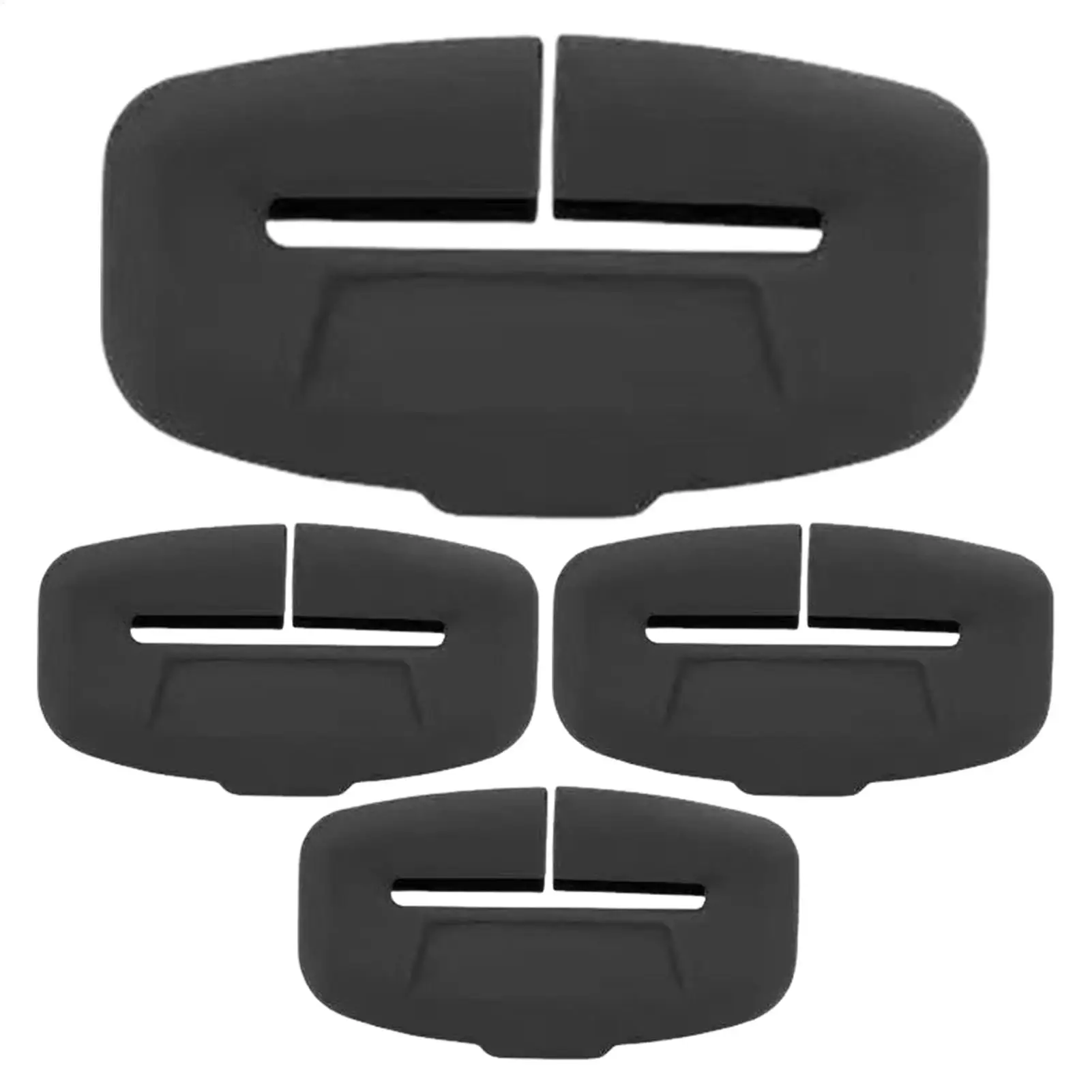 4pcs Silicone Seat Belt Buckle Protective Cover Anti-Scratch & Anti-Rattle Buckle Protector Car Interior Soft Protective Cover