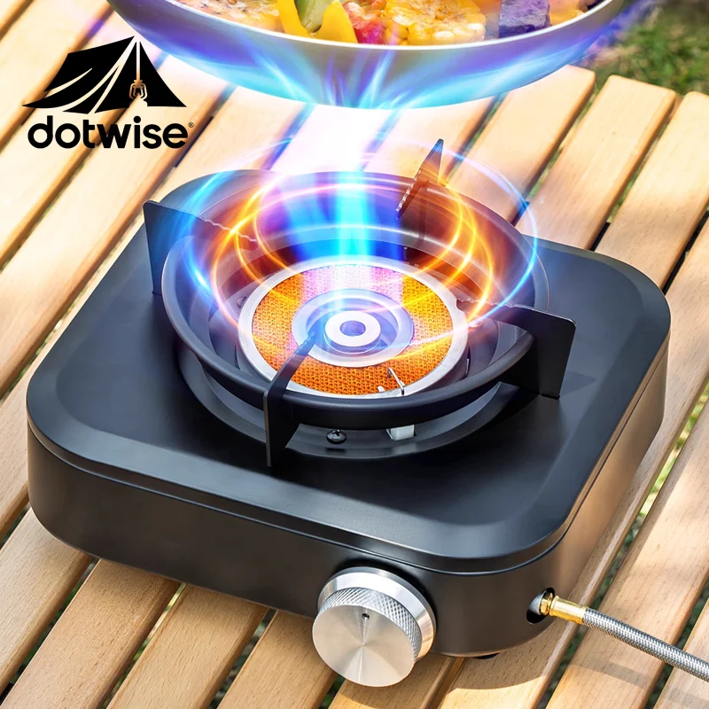 DOTWISE-estufa infrarroja de alta potencia de 7000W, quemador de Gas ligero portátil, estufa de tipo dividido, suministros para acampar al aire libre, Picnic y senderismo