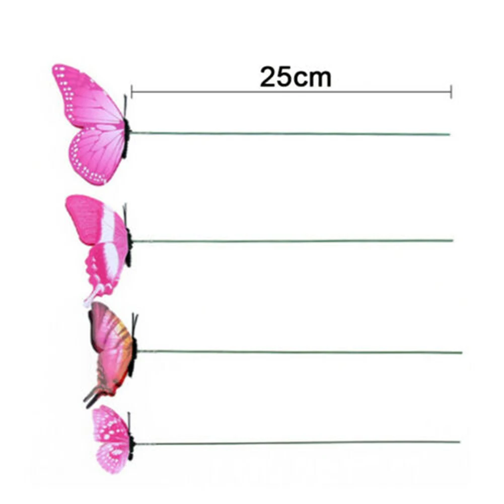 Garden Butterflies Butterfly Stakes Garden For Indoor And Outdoor Gardens Lawn Ornaments 36 Pcs Teaching Tools