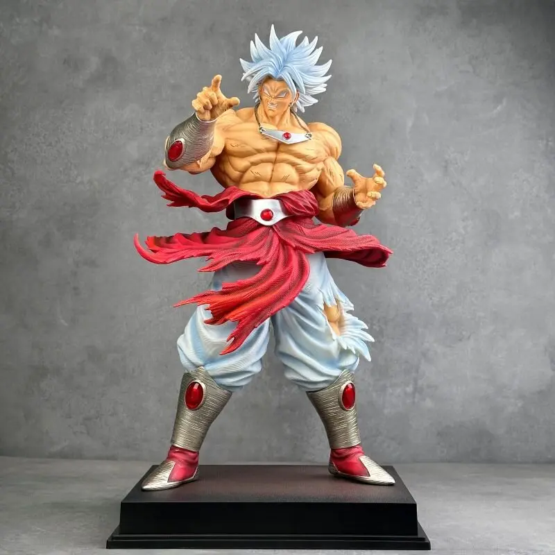 Estatua de Broly de Dragon Ball, tamaño grande, figura de acción coleccionable de anime, decoración de escritorio, adorno, regalo para fanáticos masculinos del anime.
