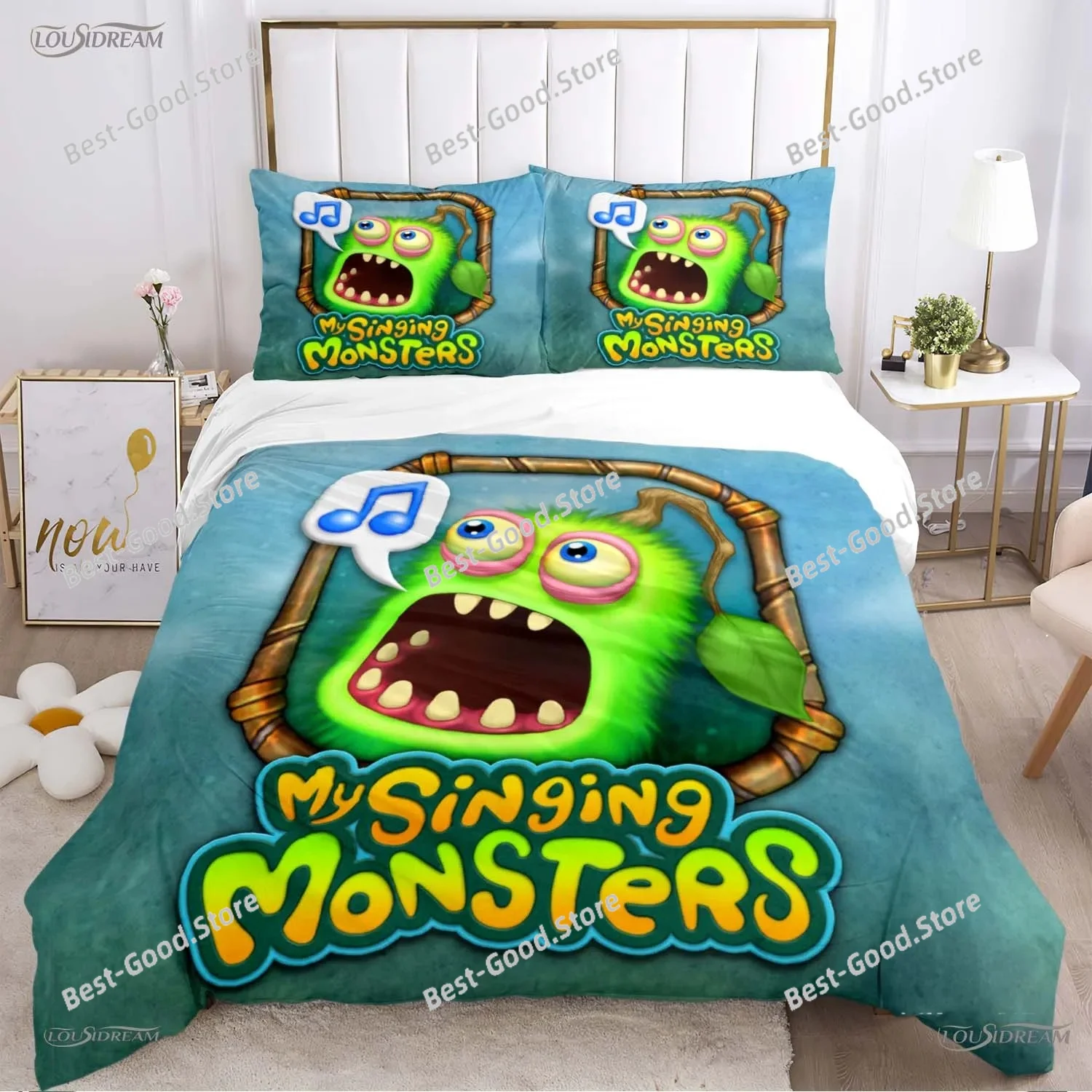 Funny My Singing Monster All Season Duvet Cover Comforter Bedding Sets Soft Quilt Cover and Pillowcases SingleDoubleQueenKing