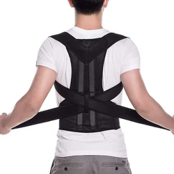 Correttore posturale tutore per la postura della schiena supporto per clavicola Stop Slouching e Hunching cintura di correzione Unisex per allenatore della schiena regolabile