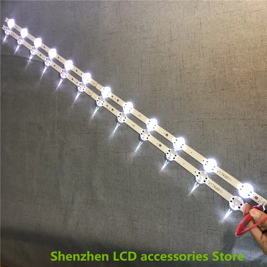 8 ピース/ロット新 LED ストリップ Lg 49UV340C 49UJ6565 49UJ670V 49 V17 ART3 2862 2863 6916L-2862A 6916L-2863A V1749R1 V1749L1 新