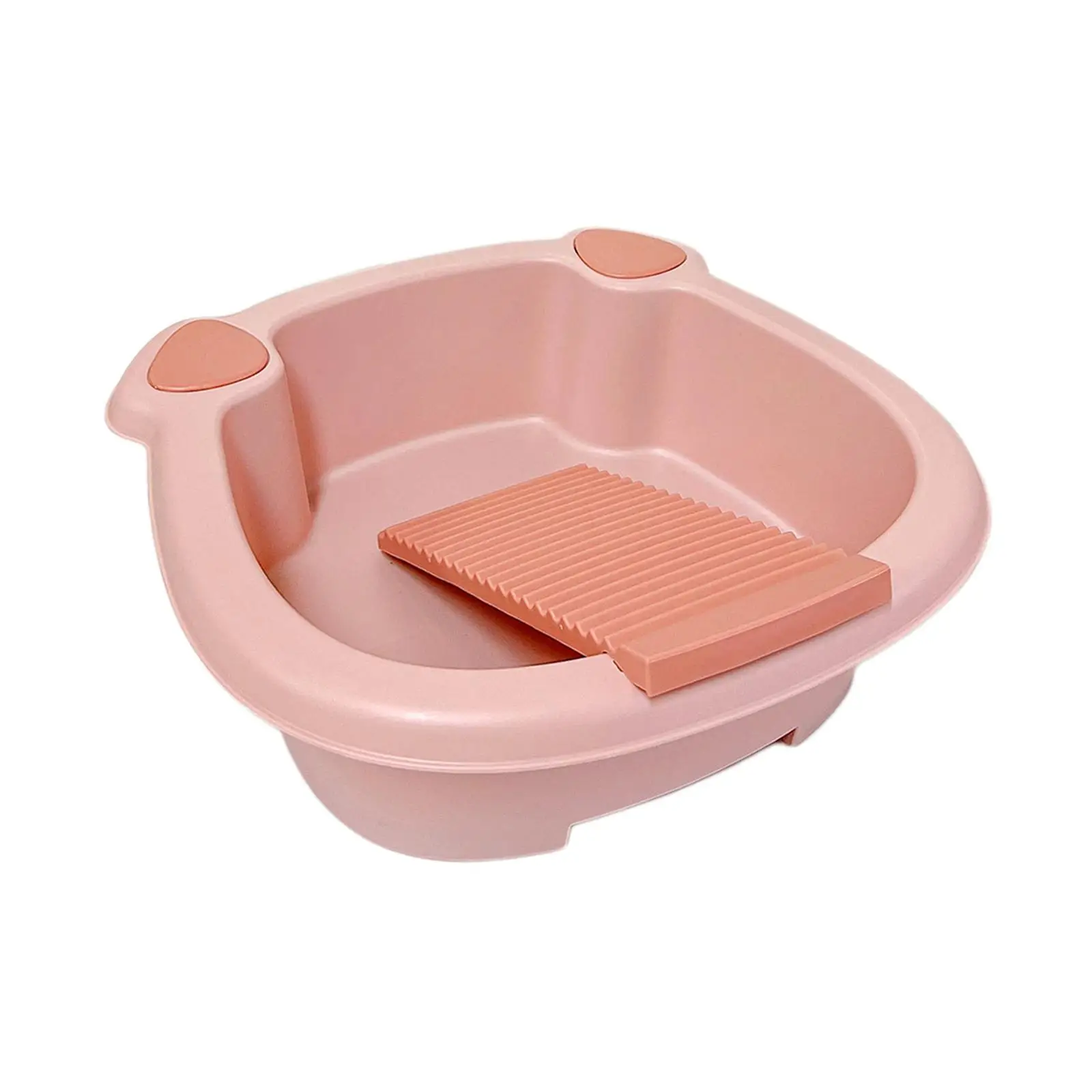 Washing Clothes Bucket Hand Wash Board Washboard Basin Wash Tub with Washboard for Hand Wash Clothes Underwear Blouses Home