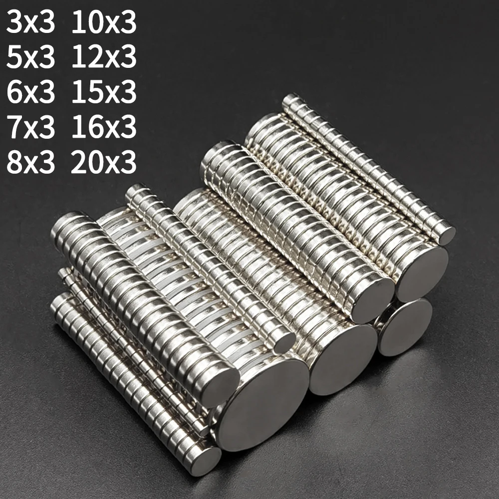 10/20/50/100/200/500 Pcs 12x3mm Powerful Magnets Neodymium Magnet For Fridge Small Magnets DIY Magnets For Fishing Circle Magnet