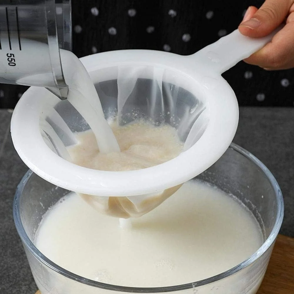 3pcs Ultra-fine Filter Screen -100/200/400 Microns, Suitable for Soybean Milk, Coffee and Juice | Ergonomic Handle Design