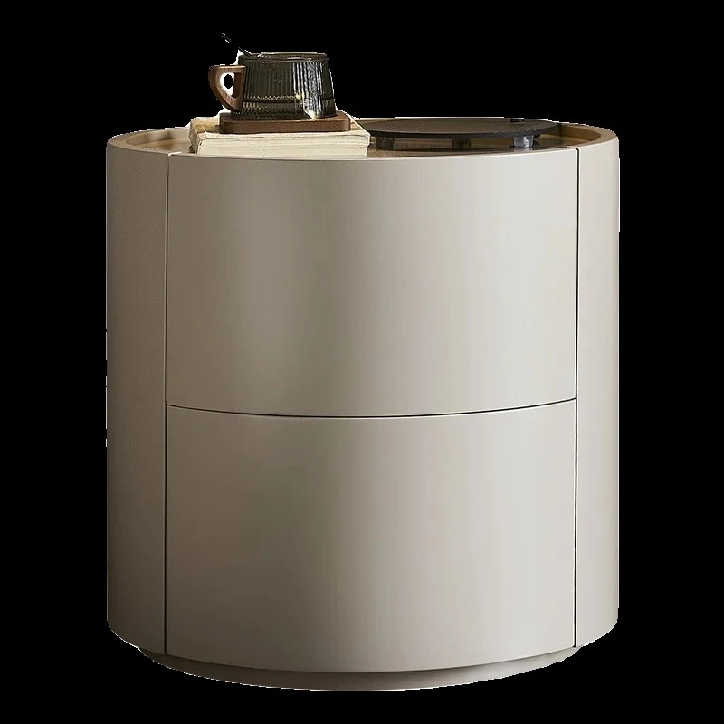 Italian creative bedside table household bedroom modern simple bedside storage cabinet small