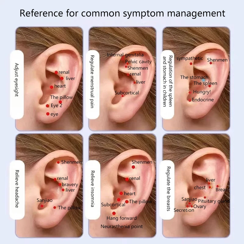 20/100/200แพทช์Pearl Ear Careเมล็ดฝังเข็มAuricularทิ้งสติกเกอร์หูนวดบําบัดเข็มPatch Auriculotherapy