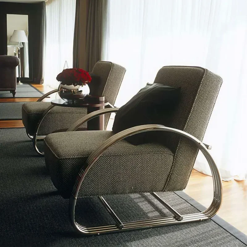 Leisure sofa chair creative sample room post-modern living room lazy single sofa balcony back