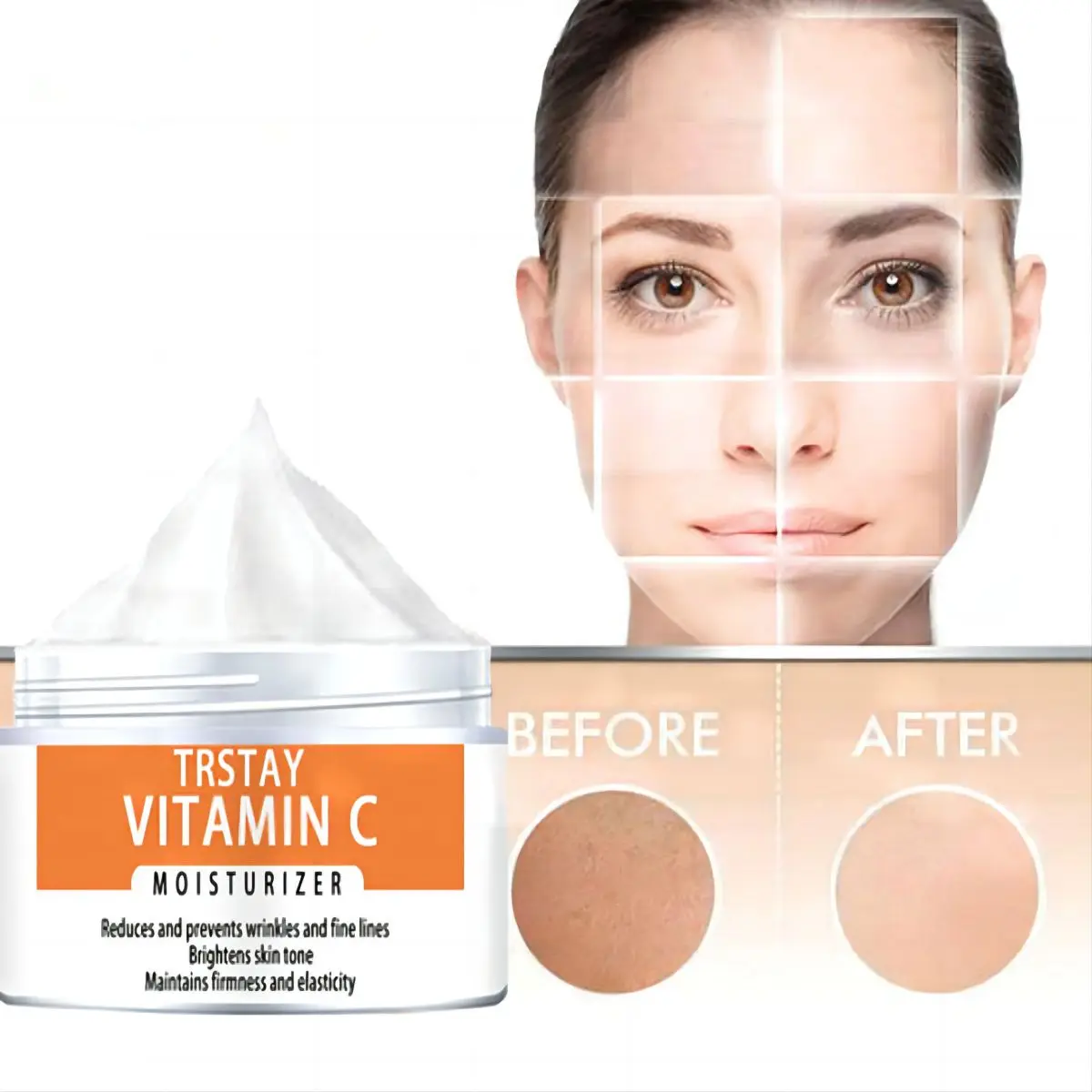 Vitamin C Cream Fades Fine Wrinkles  face creams for women  anti aging face cream  skin whitening cream