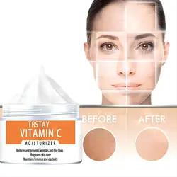 Creme de vitamina C desbota rugas finas cremes faciais para mulheres creme facial antienvelhecimento creme de clareamento da pele