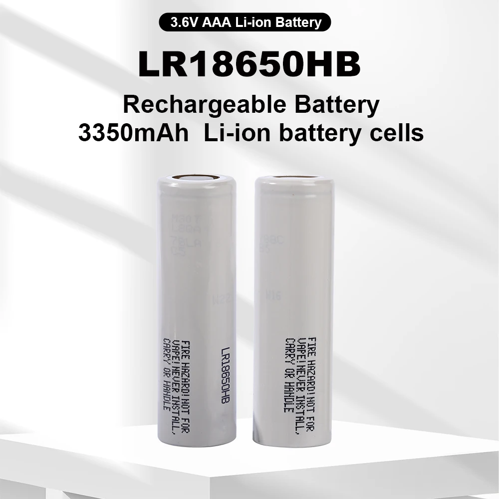 8PC 100% USB rechargeable lithium battery LR18650HB 3.7V 3400mAh original battery cell flashlight Li-ion battery cells