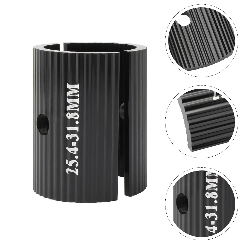 

2Pcs Aluminum Alloy Handlebar Shim Strong Tough Bike Handlebar Stem Reducer Conversion Sheet Spacers Accessories