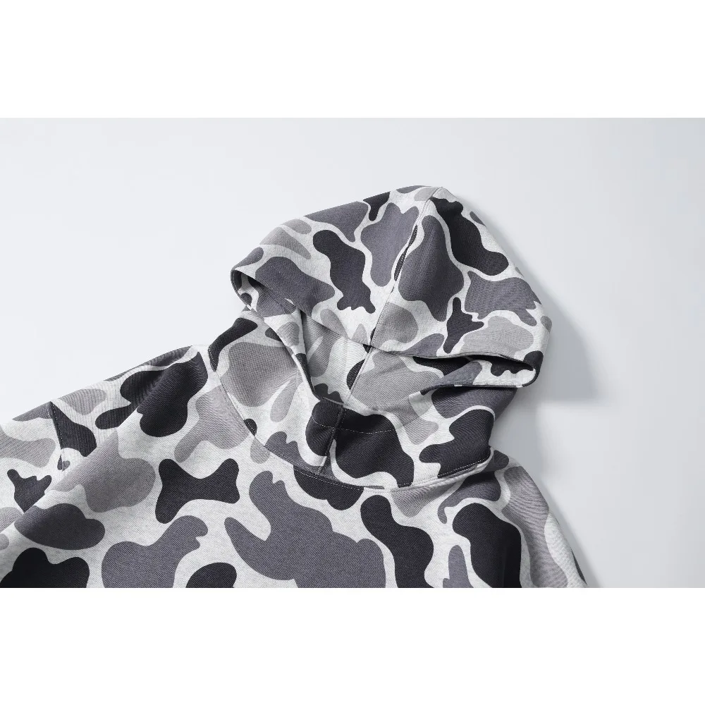 

Корейская камуфляжная толстовка высшего размера 925, осенне-зимняя теплая мужская и женская мода, дышащий топ с длинными рукавами