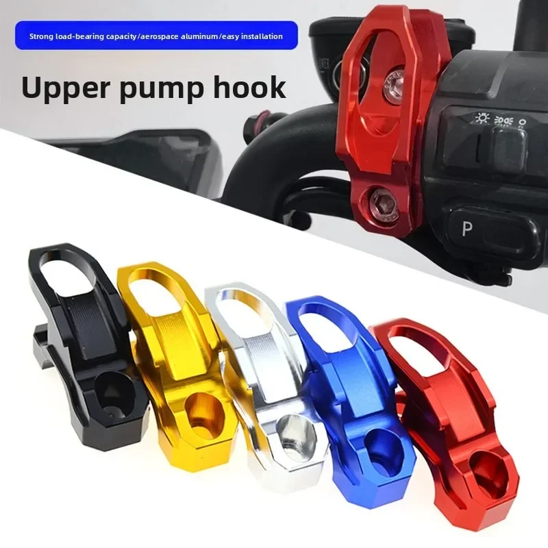 

Universal Motorcycle Helmet Hook Clamp Aluminum Handlebar Mounted Luggage Bracket for Motorbike Scooter