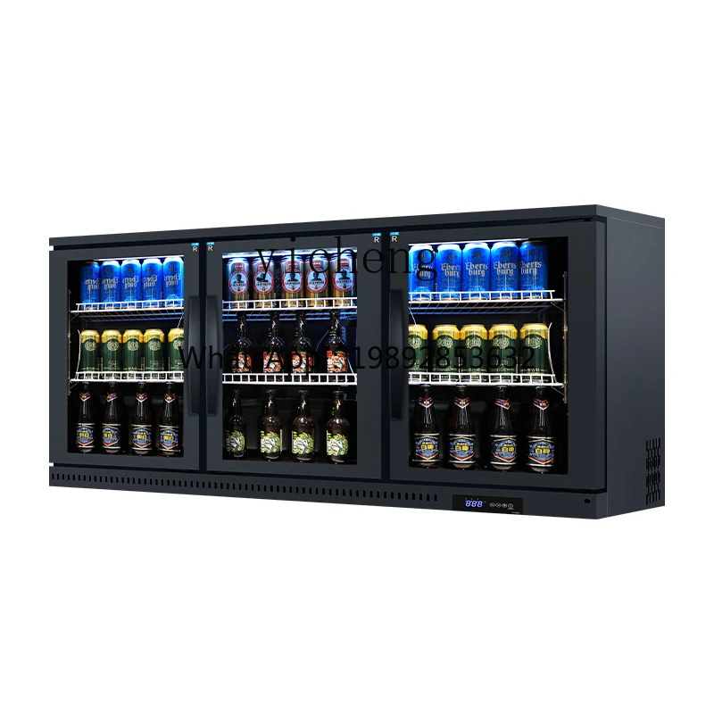 Desktop refrigerator small beer cabinet embedded beverage air-cooled commercial wine display cabinet
