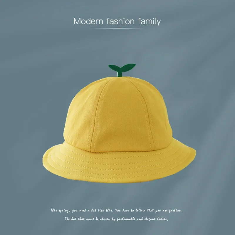 Sprout Hat Grass Children Bucket Hat New Children Hat Sunscreen Sun Hat 2023 Summer Baby Fisherman Hat