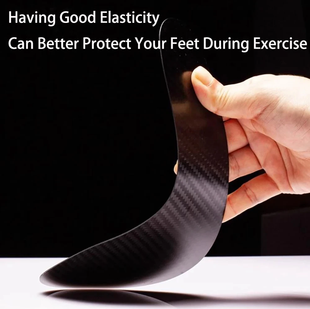 3K 100% Carbon Fiber Insoles Sports Insole Sneaker Shoe-pad Support Turf Toe Morton Extension 0.8/1.0/1.2mm Thickness High A+