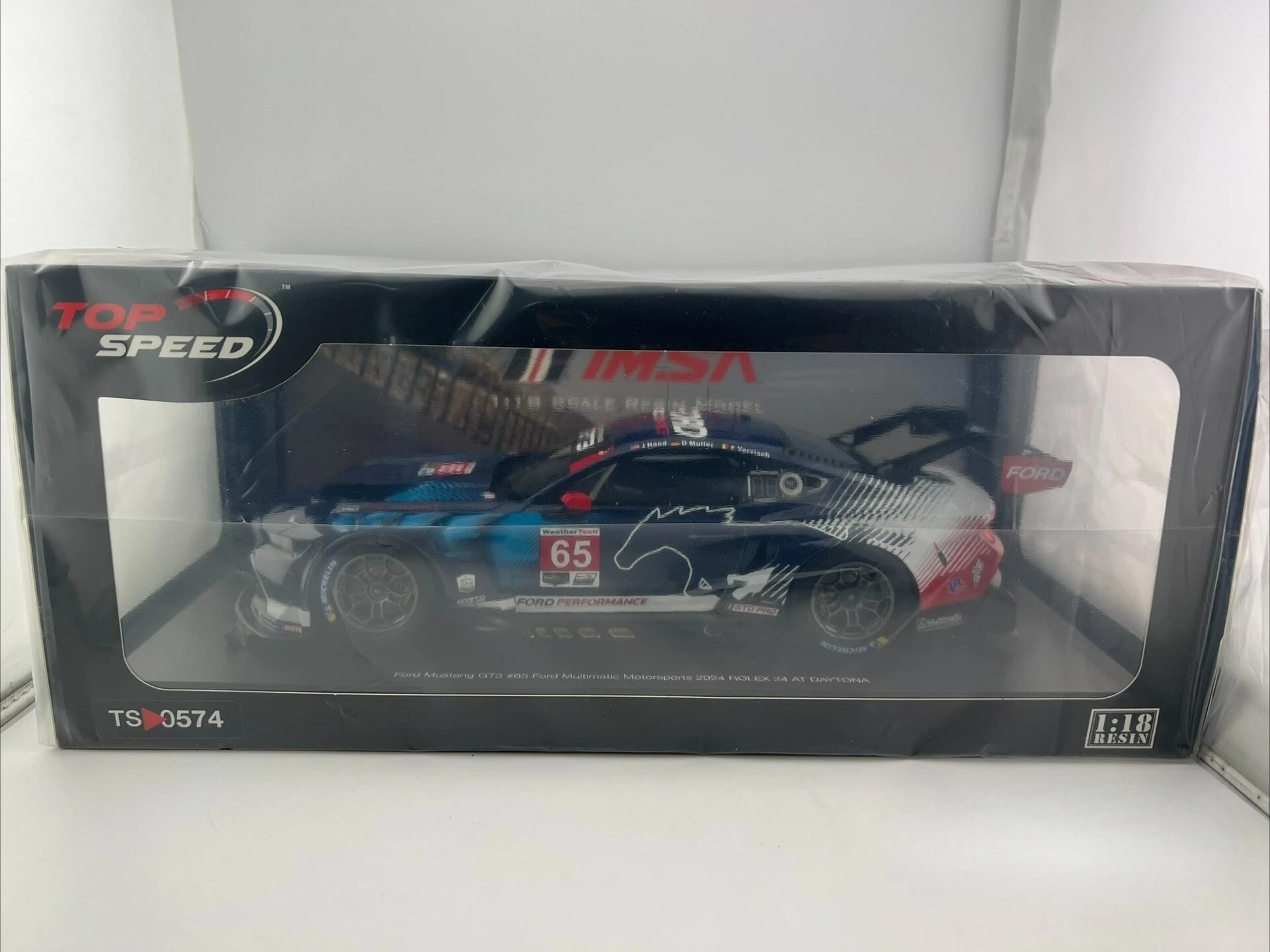 

Модель Ford Mustang GT3 в масштабе 1:18 от TopSpeed # 65-см модель автомобиля из смолы