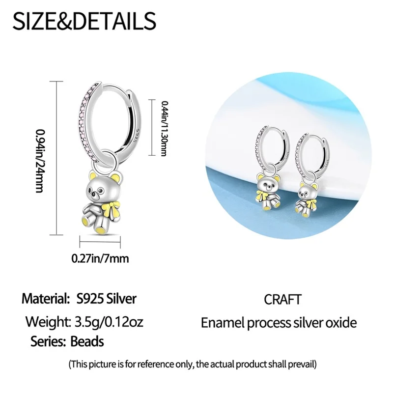 2024 New Product S925 Sterling Silver Simple Colorful Zirconium Earrings For Women Making Jewelry Gift Wedding Party Gift Hot