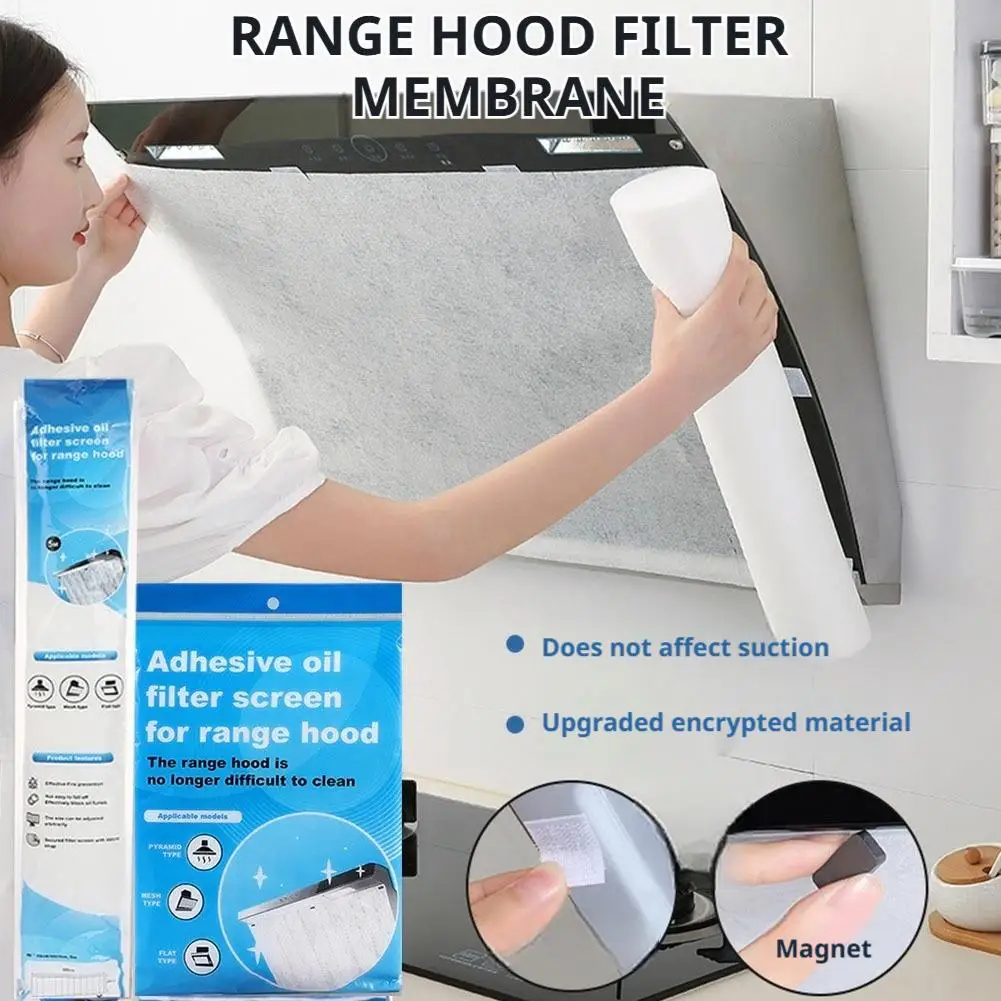 Kitchen Range Hood Filter Paper Non-woven Oil-proof Cotton Filter Disposable Range Hood Exhaust Fan Filter Extractor Tools