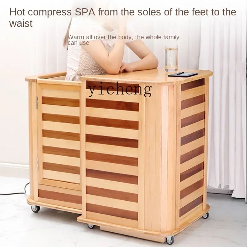 i5.15 sauna home sweat room half body push-pull bucket home sweat box fumigator sweat steam body detoxification