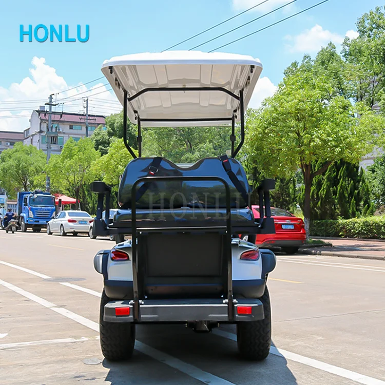 6 Seats Folding Flip Seats Electric Golf Cart Golf Trolley Buggy Low Price