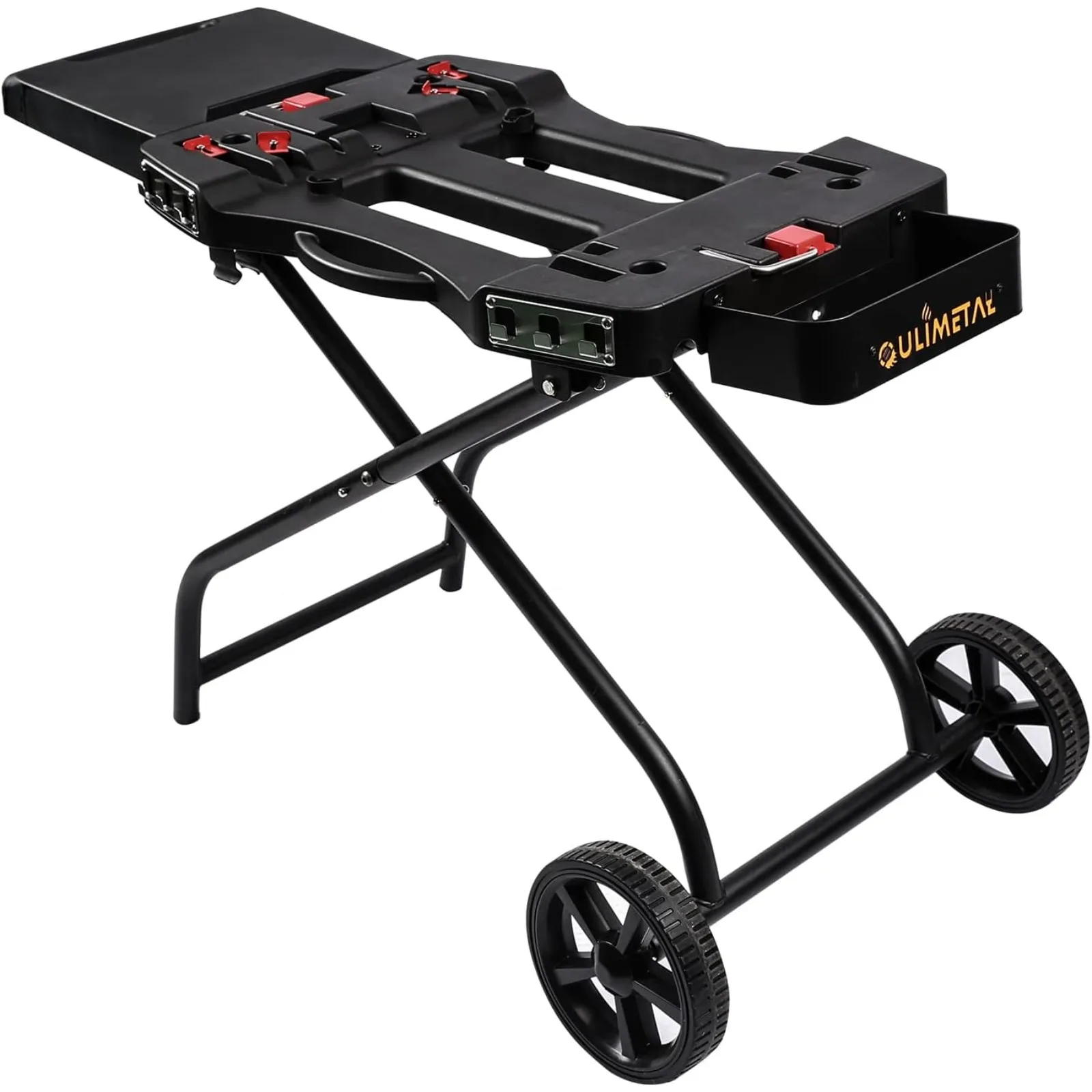 US Portable Grill Cart for Weber Q1000, Q2000 Series Gas Grills and Blackstone 17” 22” Table Top Griddles, Portable