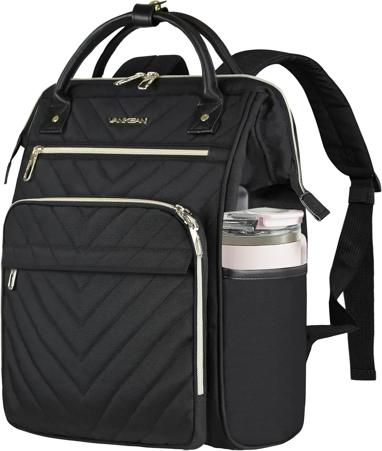

17 Inch Laptop Backpack for Women Men, Waterproof with USB Port & RFID Pockets, Large Capacity Travel Bag