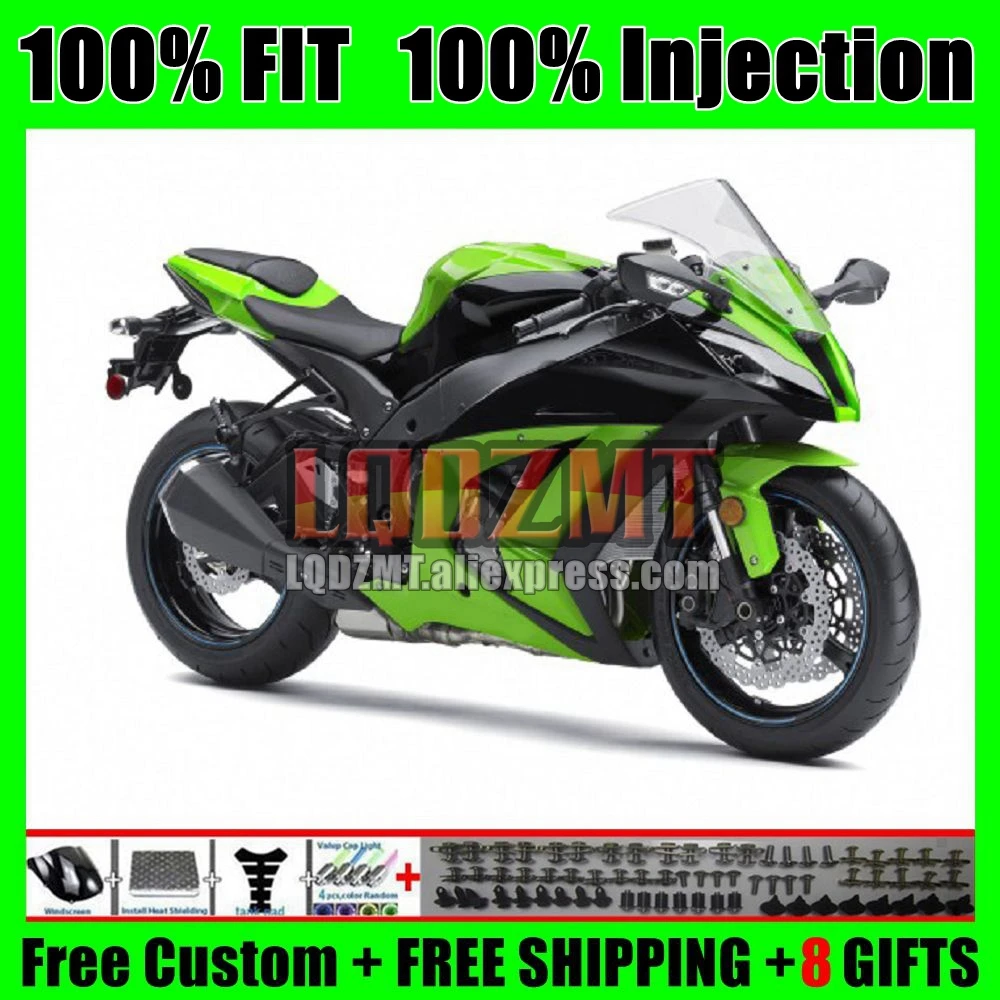 Injection For KAWASAKI NINJA ZX1000 ZX 10R 2011 2012 2013 2014 New green 2015 61No.5 ZX-10R ZX10R 11 12 13 14 15 OEM Fairing