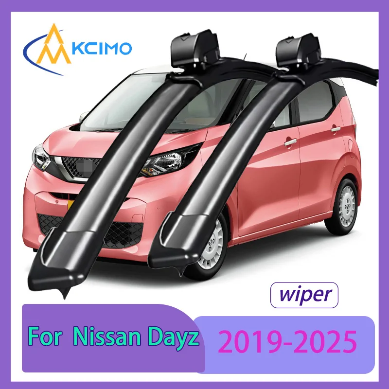 

2pcs Quiet Beam Wiper Blades for Nissan Dayz 2019-2025 Mitsubishi eK Silent Windshield Wipers with Quick Installation